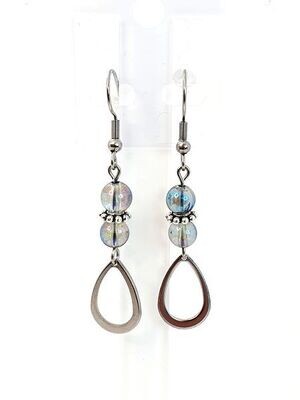 Boucles d'Oreille Aqua Aura, 6 mm