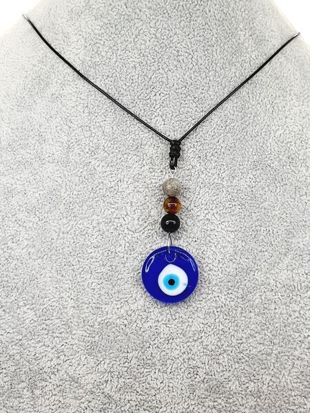 Collier Protection et oeil turc, 8 mm