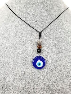 Collier Protection et oeil turc, 8 mm