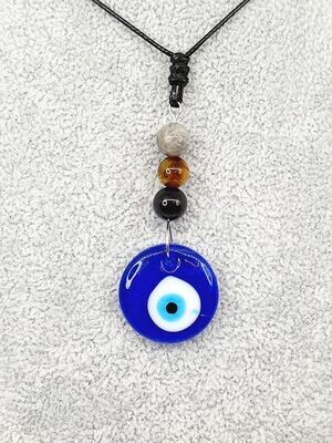 Collier Protection et oeil turc, 8 mm