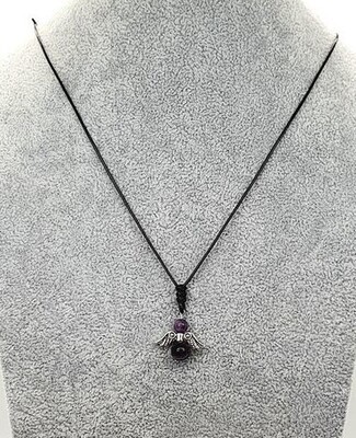 Collier Petit Gardien Améthyste, 6 et 8 mm