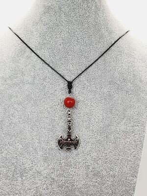 Collier Marteau de Thor - Jaspe Rouge