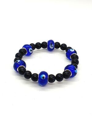 Bracelet Protection oeil turc, 8 mm