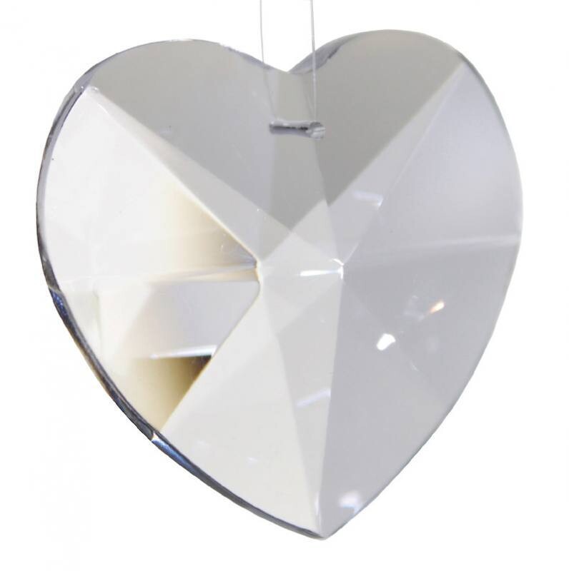 Cristal de Soleil - Coeur facetté 5 cm