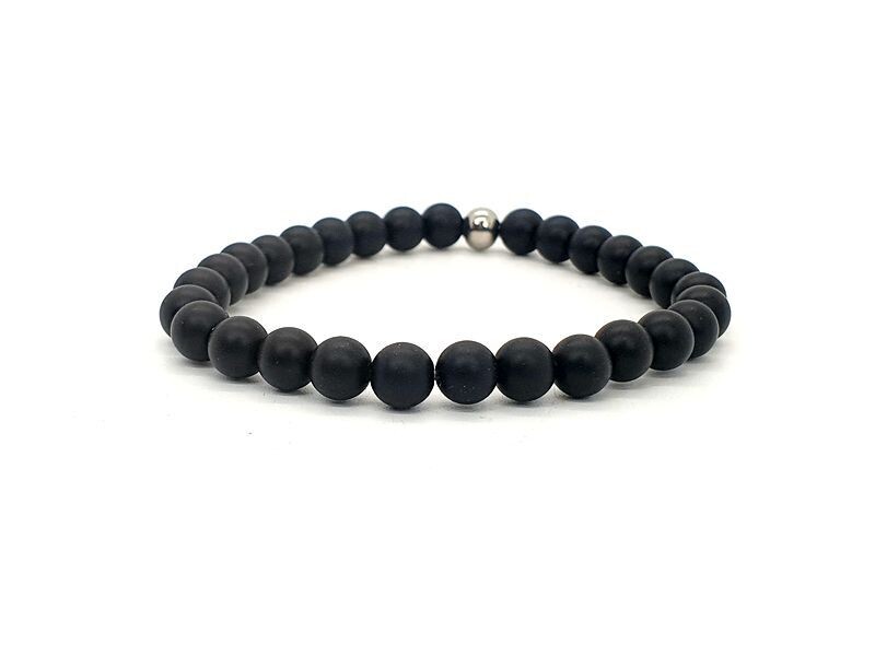 Bracelet Onyx, mat 6 mm