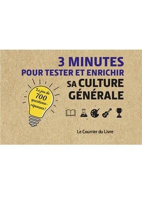 3 minutes pour tester et enrichir sa culture générale