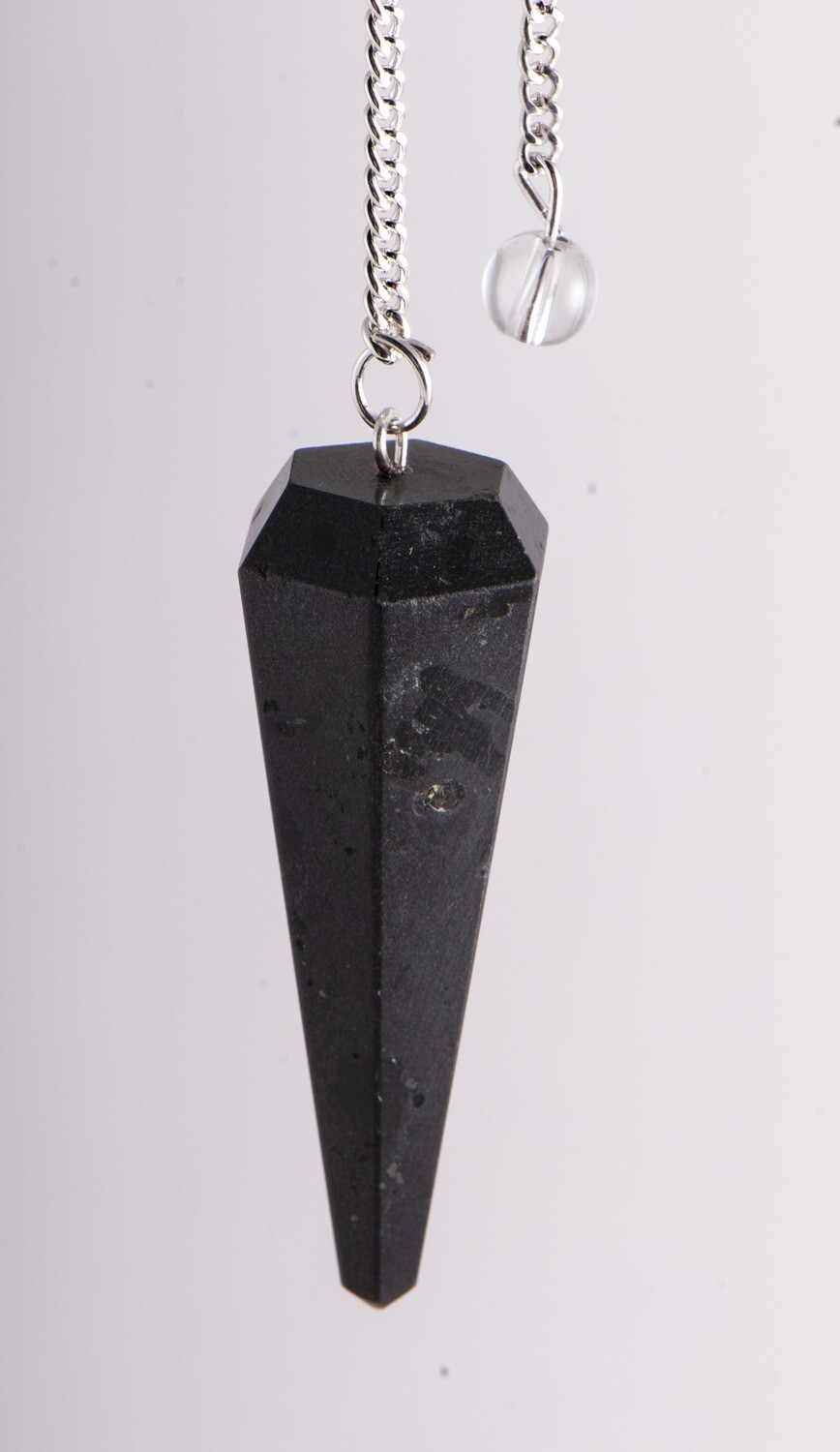 Pendule hexagonale tourmaline noire
