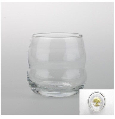 Verre arbre de vie doré