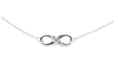 Pendentif huit infini avec chaîne 45 cm Pendentif huit infini avec chaîne 45 cm