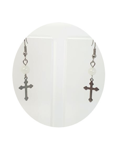 Boucles d&#39;oreilles Jade Chine, 6 mm
