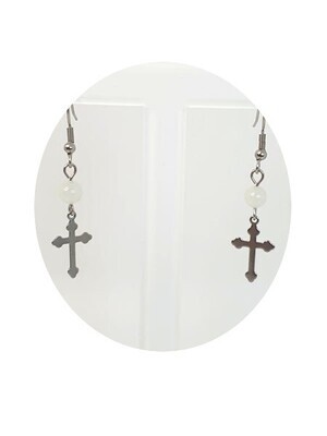Boucles d&#39;oreilles Jade Chine, 6 mm