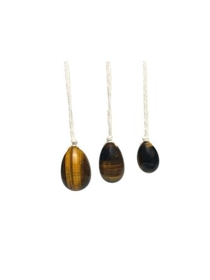 Coffret Oeufs de Yoni en Oeil de Tigre