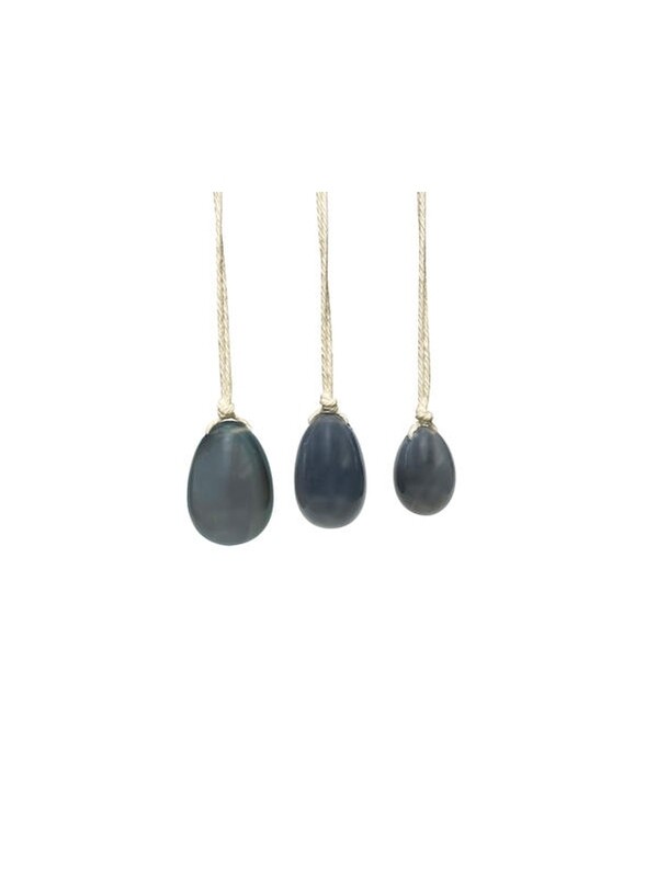 Coffret Oeufs de Yoni en Agate Grise