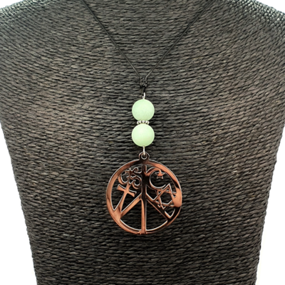 Collier Paix et Amour - Aventurine