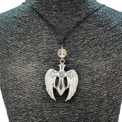 Collier Croix angélique - Angel Aura