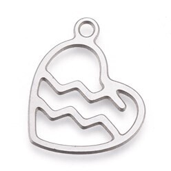 Pendentif acier inoxydable signe Verseau