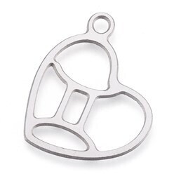 Pendentif acier inoxydable signe Gémeaux