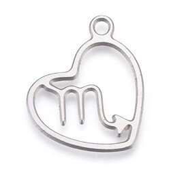 Pendentif acier inoxydable signe Scorpion