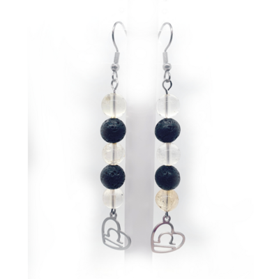 Boucles d&#39;oreilles Astro - Balance - Citrine