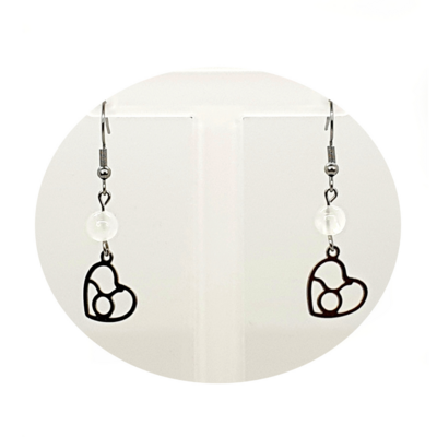 Boucles d&#39;oreilles Astro - Taureau - Sélénite