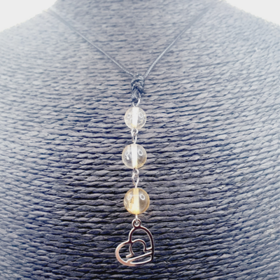 Collier Astro - Balance - Citrine 8 mm