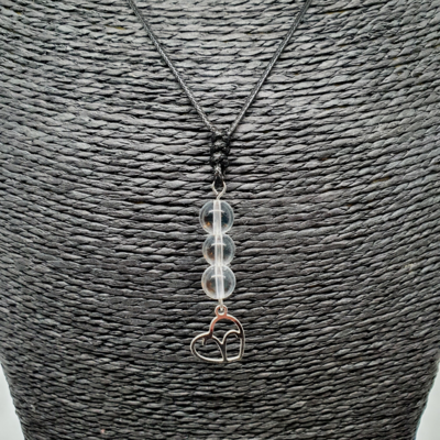 Collier Astro - Bélier - Cristal de roche 8 mm