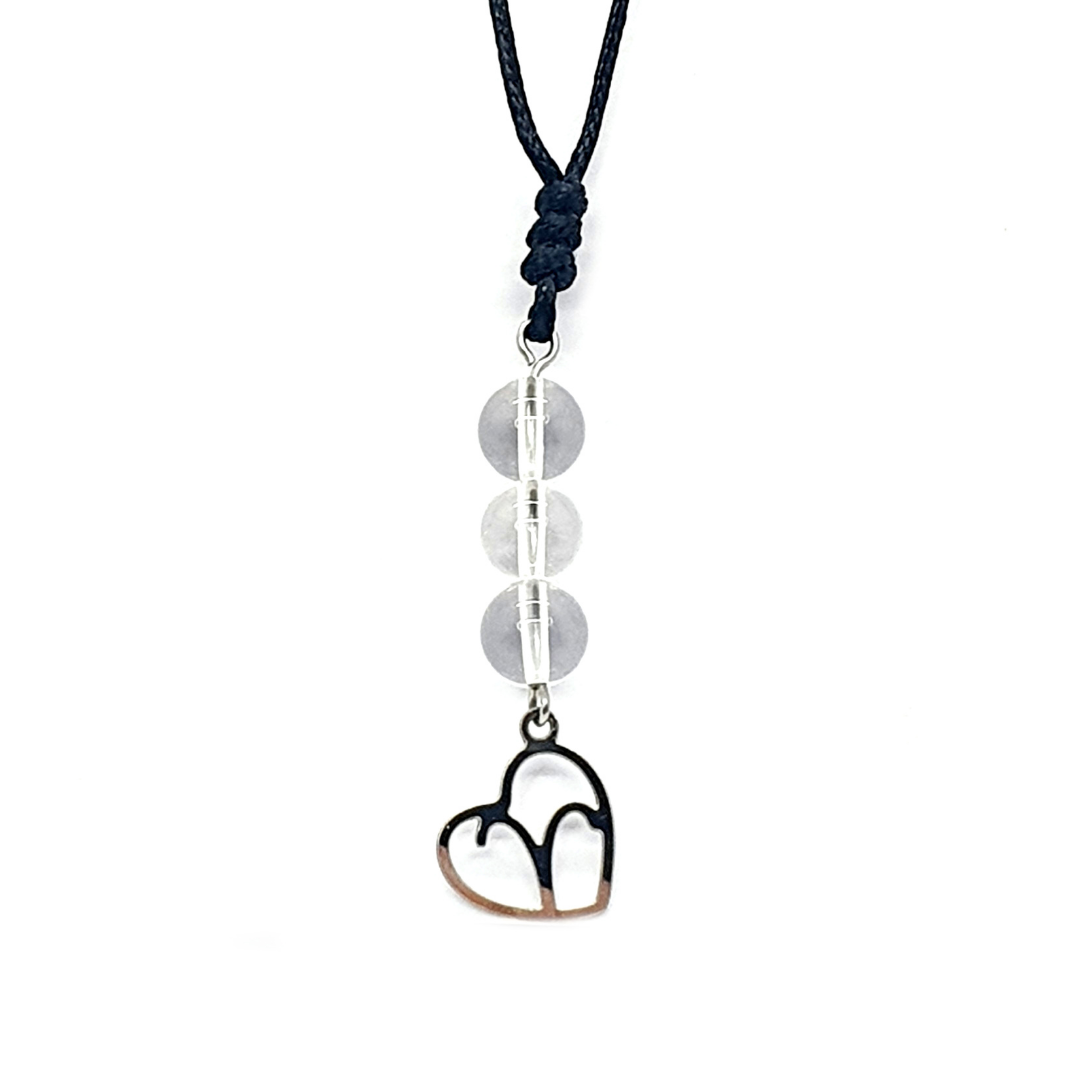 Collier Astro - Bélier - Cristal de roche 8 mm