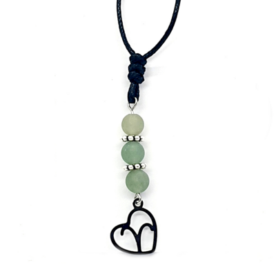 Collier Astro - Bélier - Aventurine verte mat 6 mm