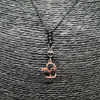 Collier Astro - Bélier - Hématite 6 mm