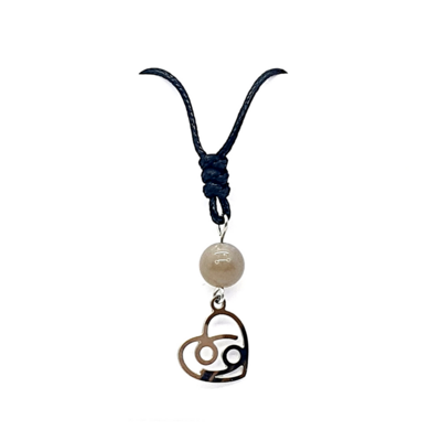 Collier Astro - Cancer -Pierre de lune 8 mm