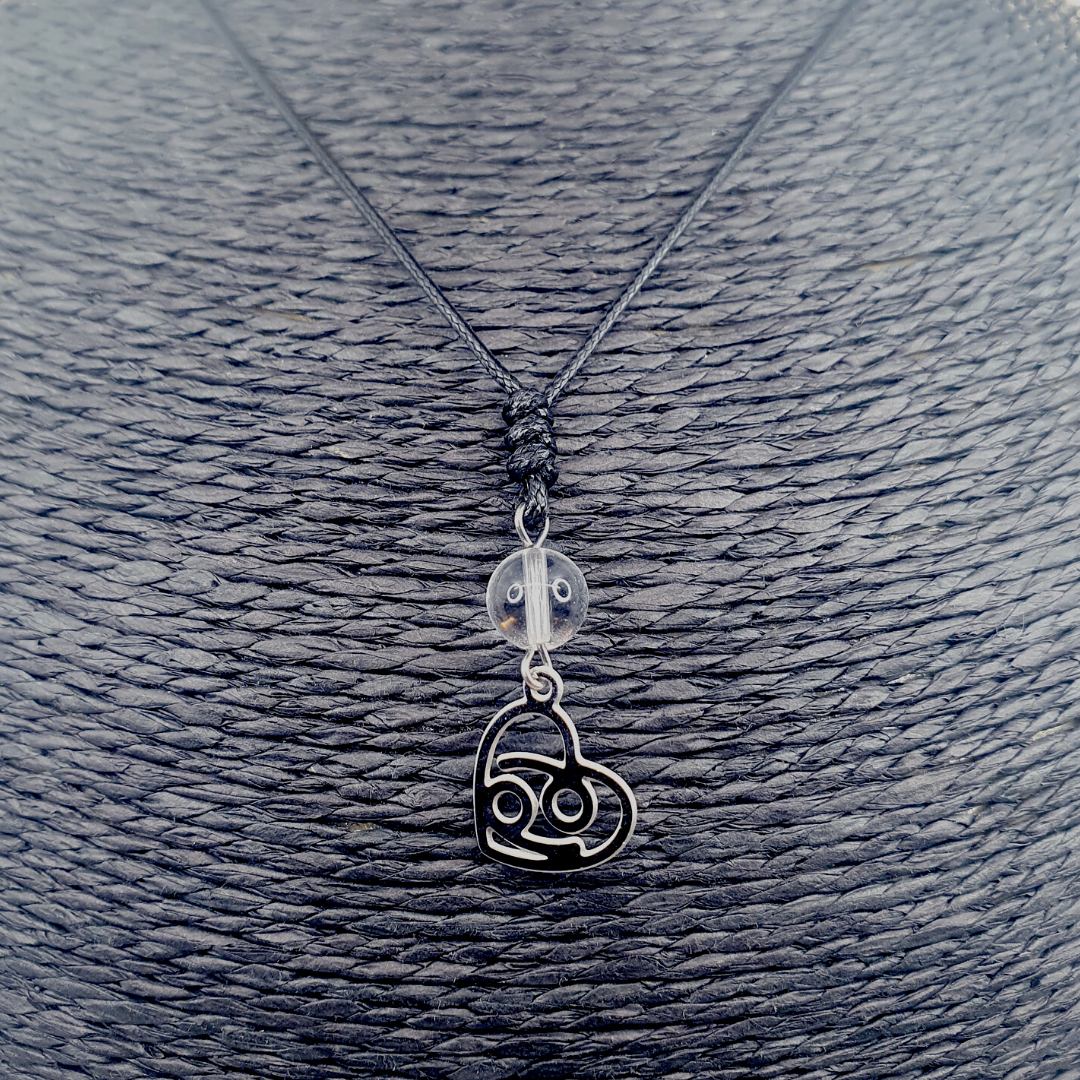Collier Astro - Cancer - Cristal de roche 8 mm