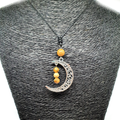 Collier Lune - Jaspe Paysage - 6 et 8 mm
