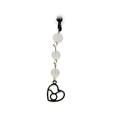 Collier Astro - Taureau - Sélénite 6 mm