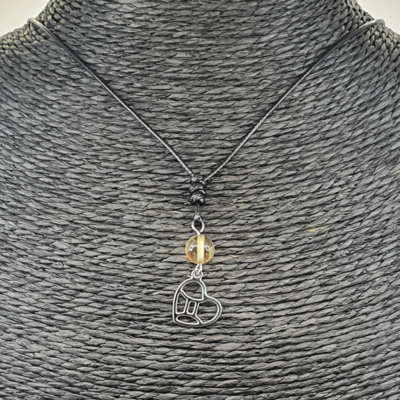 Collier Astro - Gémeau - Citrine 8 mm