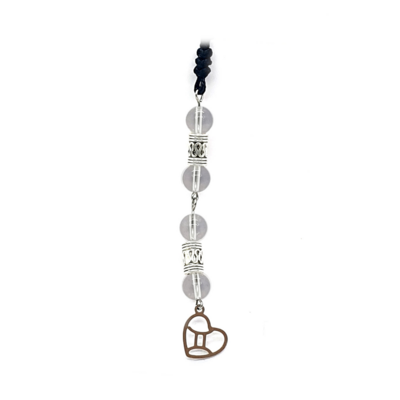 Collier Astro - Gémeau - Cristal de roche 8 mm