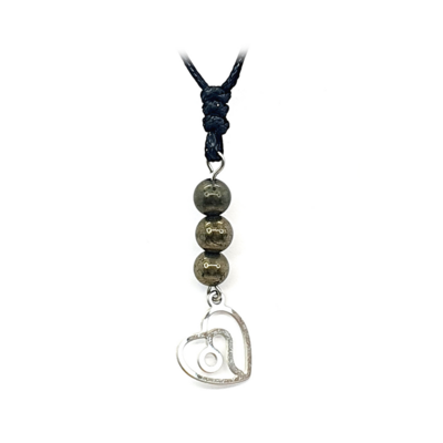 Collier Astro - Lion - Pyrite 6 mm