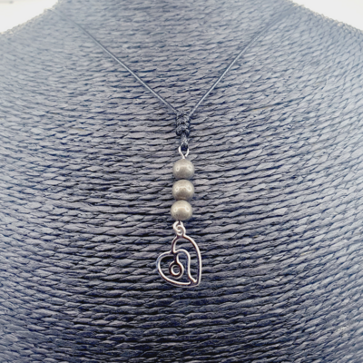 Collier Astro - Lion - Pyrite 6 mm