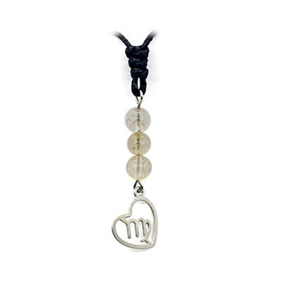 Collier Astro - Vierge - Quartz Rutile 6 mm