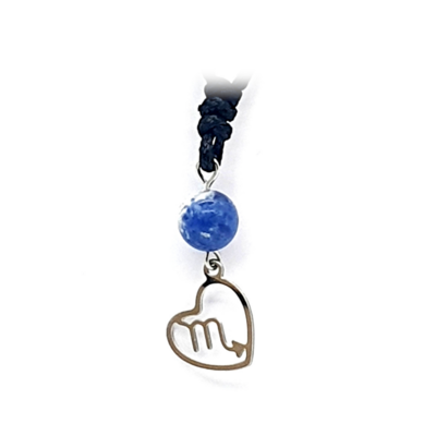 Collier Astro - Scorpion - Sodalite 8 mm