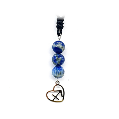 Collier Astro - Sagittaire - Lapis-Lazuli 8 mm