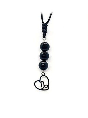 Collier Astro Capricorne - Onyx - 8mm