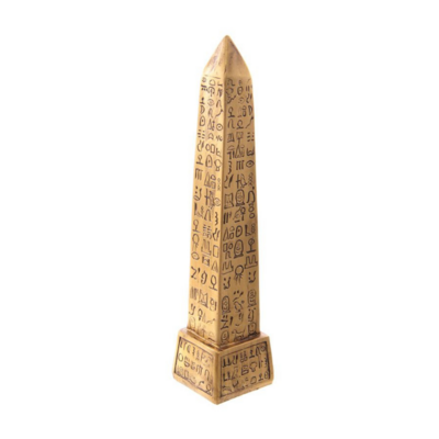 Obélisque Egyptien Doré