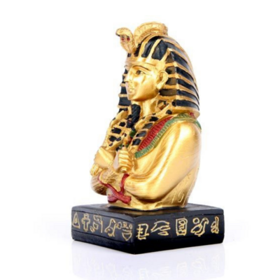 Buste Pharaon Toutankhamon avec Fouet et Crosse