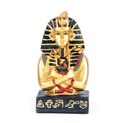 Buste Pharaon Toutankhamon avec Fouet et Crosse