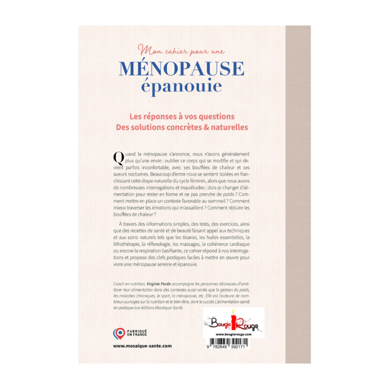 Mon cahier pour une ménopause épanouie
