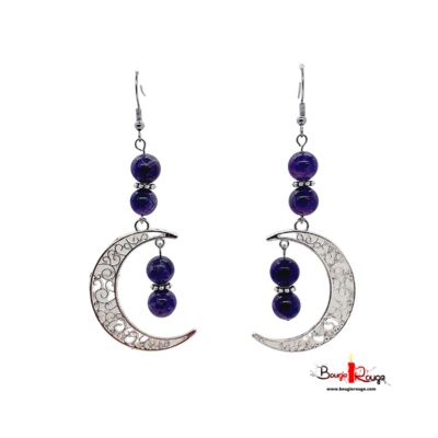 Boucles d'Oreilles - Améthyste 8 mm