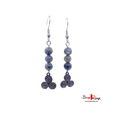 Boucles d'Oreilles - Labradorite - 6 mm