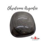 Grand Galet d&#39;Obsidienne argentée