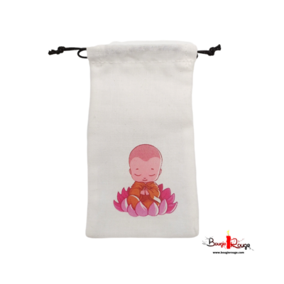 Pochette - petit Bouddha lotus