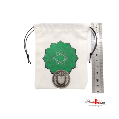 Pochette - Chakra coeur et Sceau de Salomon